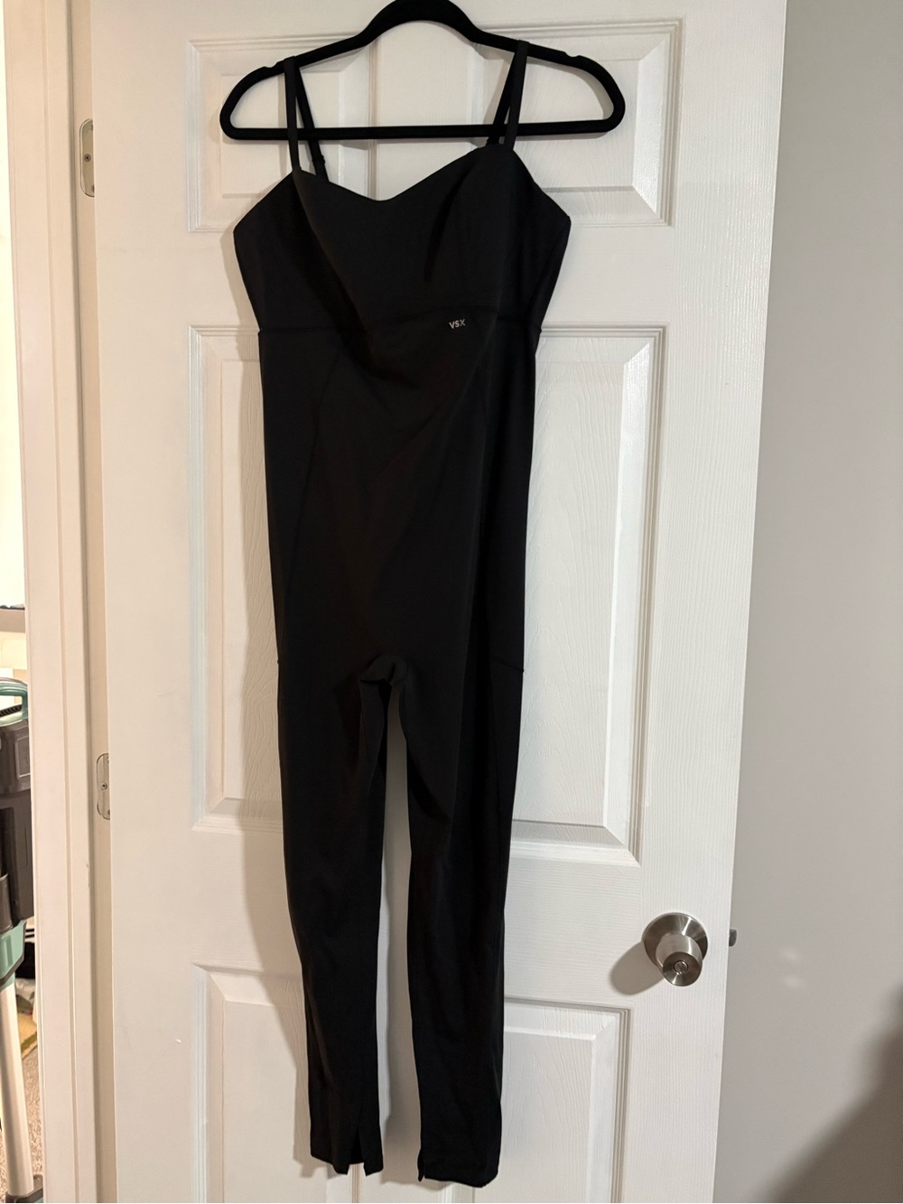 VSX Black Fitted Jumpsuit with Thin Straps